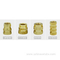 Female Brass Threaded Knurled Insert Embedment Nuts